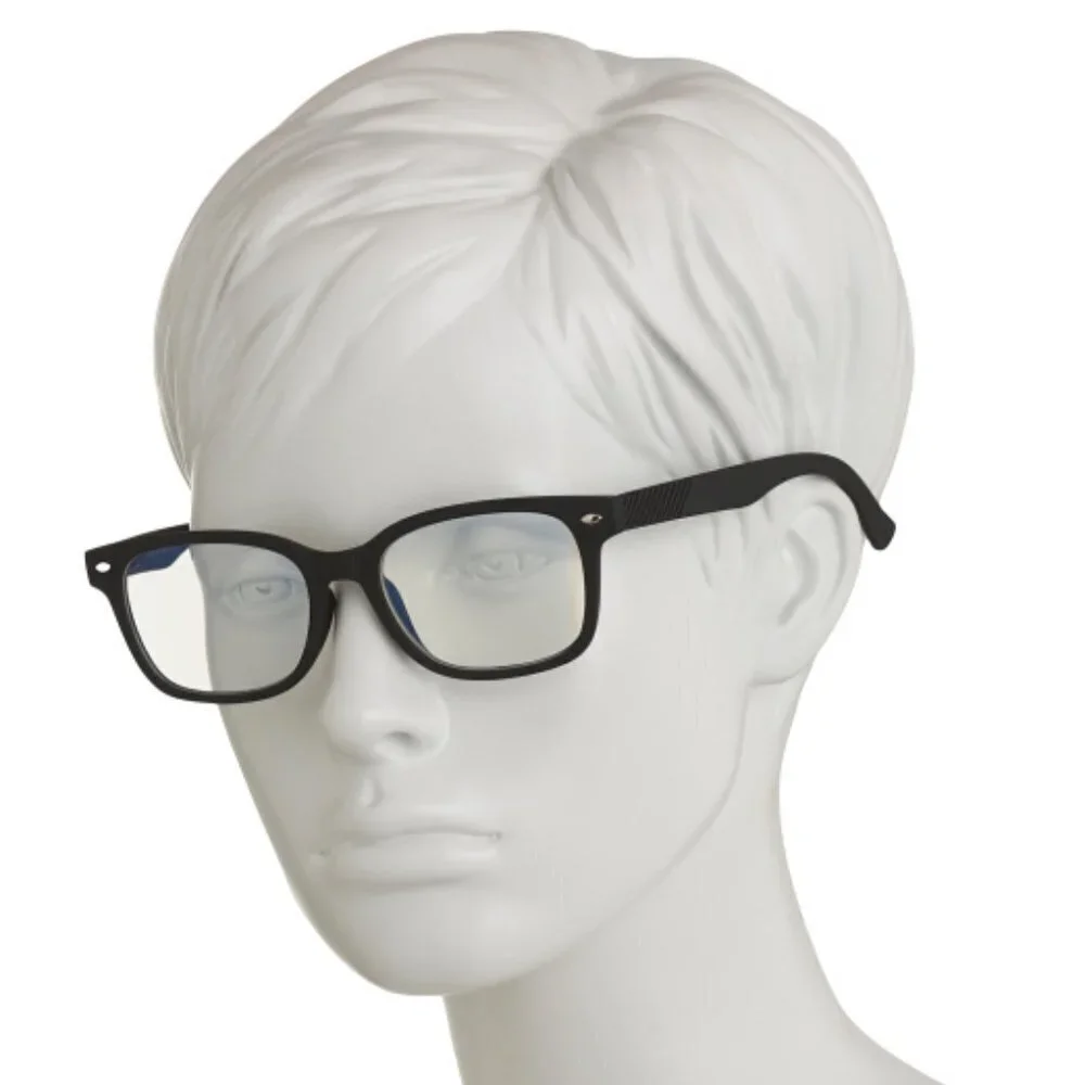 e-Specs Blue Light Filtering Specs Glasses Black